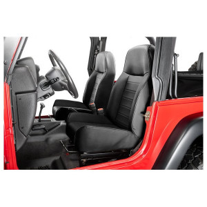 Heritage Premium Front Seats, Black - Pair