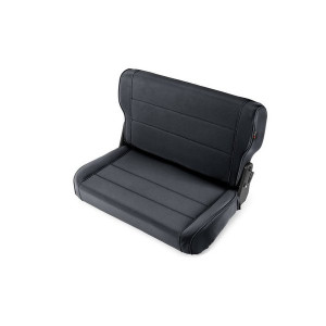 Rugged Ridge, Fold & Tumble Vinyl Rear Seat, in Black Vinyl for 76-95 Jeep CJ & Wrangler YJ Rugged Ridge, Fold & Tumble Vinyl Rear Seat, in Black Vinyl for 76-95 Jeep CJ & Wrangler YJ
