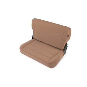 Rugged Ridge, Fold & Tumble Vinyl Rear Seat, in Black Denim for 76-95 Jeep CJ & Wrangler YJ Rugged Ridge, Fold & Tumble Vinyl Rear Seat, in Black Denim for 76-95 Jeep CJ & Wrangler YJ