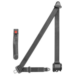Corbeau, 3-Point Retractable Seat Belt in Black, Universal Corbeau, 3-Point Retractable Seat Belt in Black, Universal