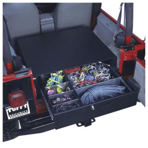 Rear Cargo Security Drawer in Black