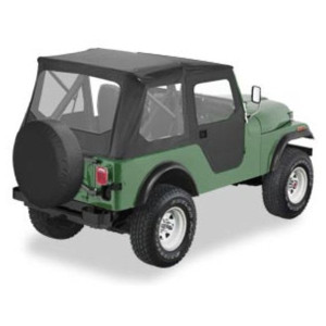 Tigertop Soft Top in Black Vinyl Tigertop Soft Top in Black Vinyl