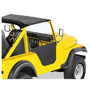 Soft Half Doors in Black Vinyl