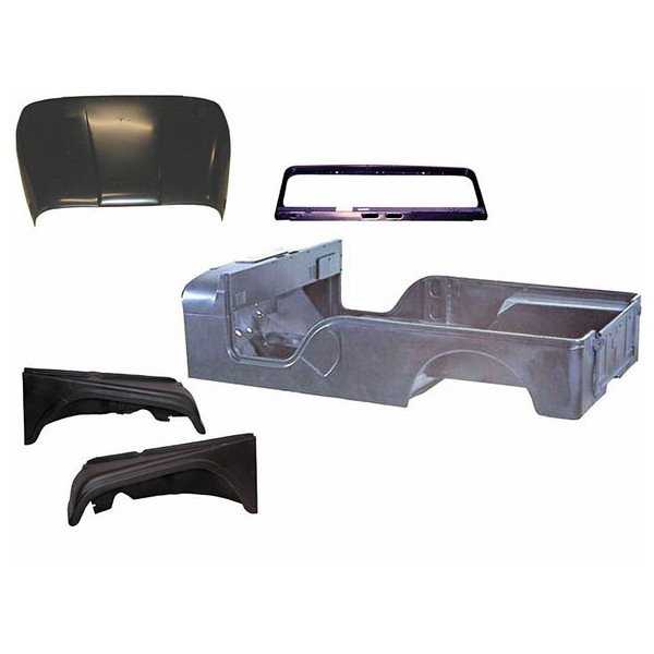 MD Juan, Steel Body Tub Kit, for 55-71 Jeep CJ-6