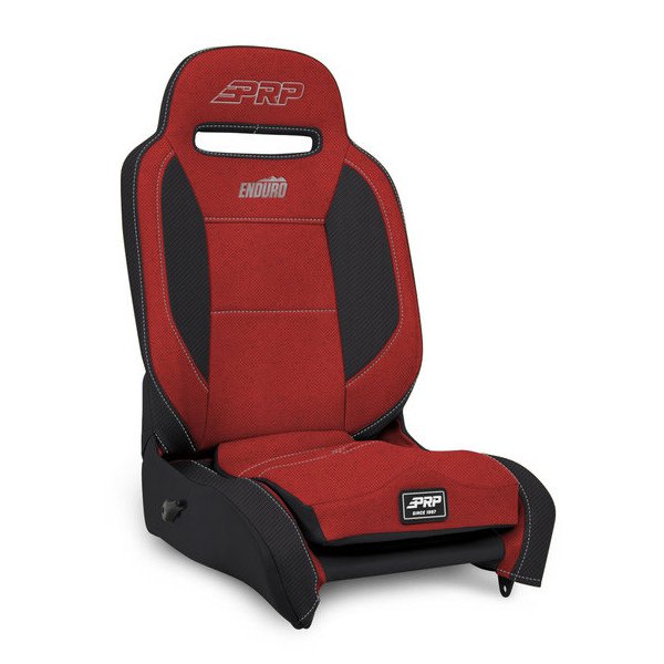 PRP Seats, Enduro Elite Reclining Front Seats, Driver Side in Black & Red