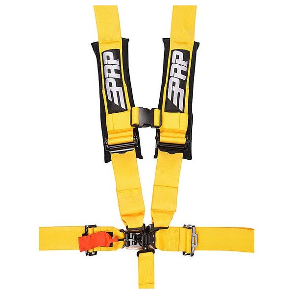 PRP Seats, 3" 5-Point Seat Belt Harness, in Yellow