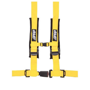PRP Seats, 2" 4-Point Seat Belt Harness, in Yellow