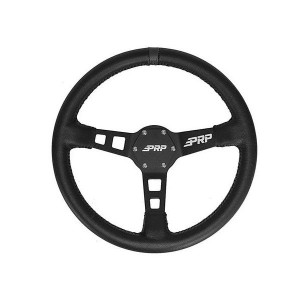 PRP Seats, Deep Dish Steering Wheel, Suede in Orange