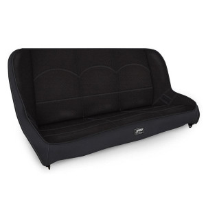PRP Seats, 36 in. Wide Low Back Rear Bench Seat, In Black for 76-95 Jeep CJ & Wrangler YJ PRP Seats, 36 in. Wide Low Back Rear Bench Seat, In Black for 76-95 Jeep CJ & Wrangler YJ