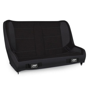 PRP Seats, 36 in. Wide Elite Series Low Back Rear Bench Seat, in Black for 76-95 CJ & Wrangler YJ