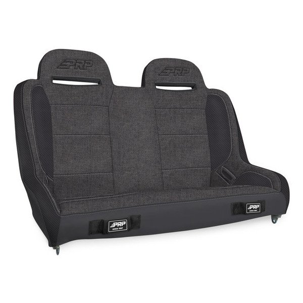 PRP Seats, 46 in. Wide Elite Series High Back Rear Bench Seat, in Grey for 07-18 Jeep Wrangler JK Unlimited