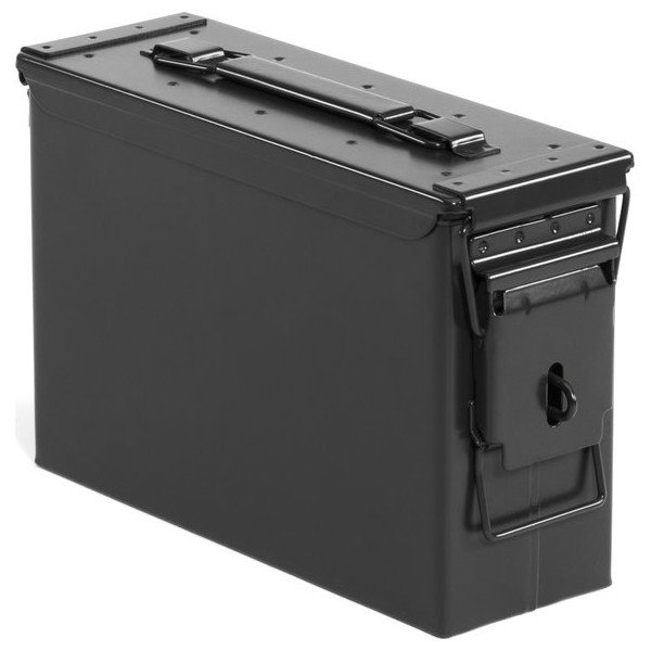 7.62mm Black Locking Ammo Storage Can 7.62mm Black Locking Ammo Storage Can