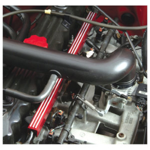 Billet EFI Wire Cover, Red