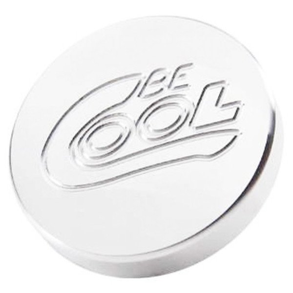 Be Cool, Round Billet Aluminum Radiator Cap in Polished Finish, Universal
