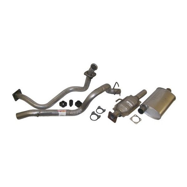 Crown Automotive, Complete Exhaust Kit, for 87-92 Jeep Wrangler YJ with 2.5L 4 Cylinder Engine