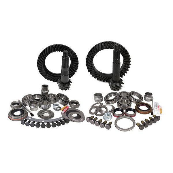 Front & Rear Ring and Pinion with Master Install kits, 4.56 Gear Ratio