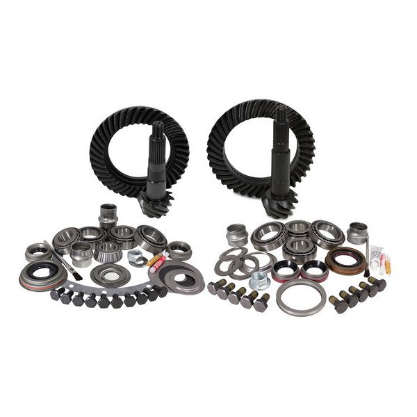 Front & Rear Ring and Pinion with Master Install kits, 4.56 Gear Ratio