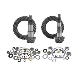 Yukon Gear & Axle, Front & Rear Ring and Pinion with Master Install Kits, 5.13 Gear Ratio for Jeep Wrangler JK with Dana 30 Front / Dana 44 Rear