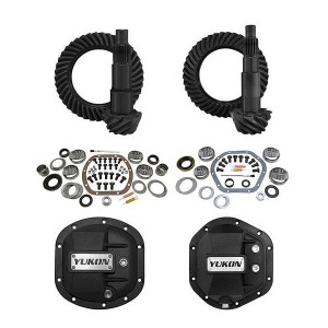 Ring and Pinon Gear Kits, Stage 2 4.56 Ratio with Front and Rear Differential Covers