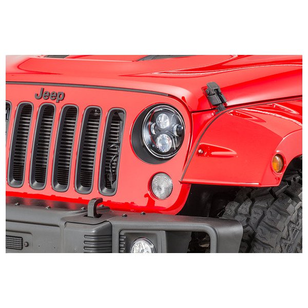 Mopar, LED Headlight Kit in Black, for 11-18 Jeep Wrangler JK