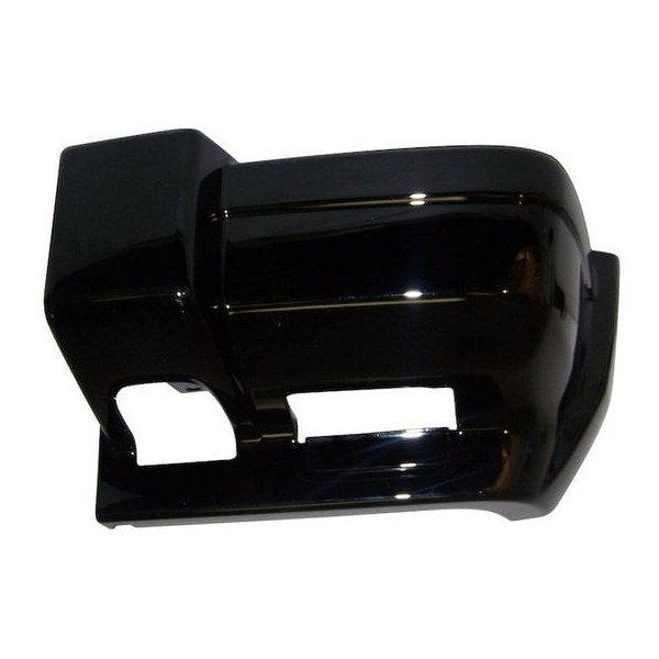 Gloss Black Front Bumper End Cap, Driver Side