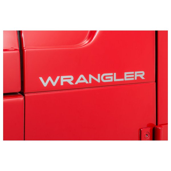 Wrangler Decal, Light Silver
