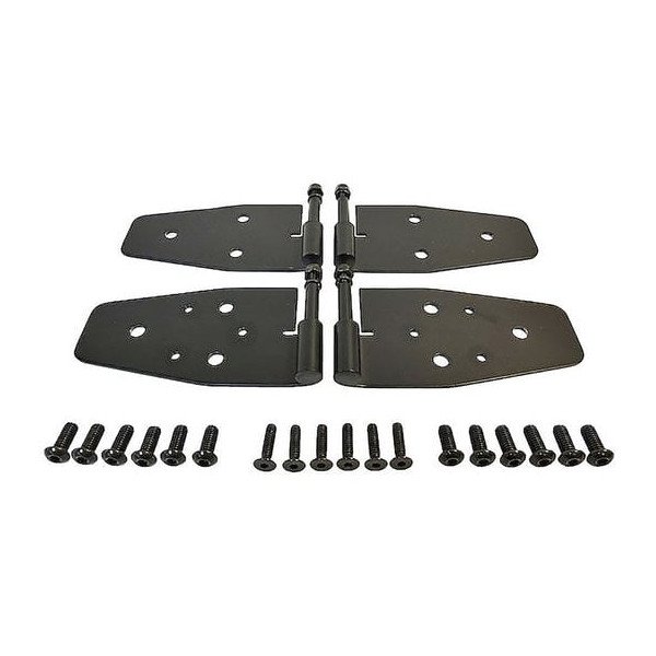 Crown Automotive, Black Stainless Steel Door Hinge Set, for 88-06 Jeep Wrangler YJ, TJ & Unlimited