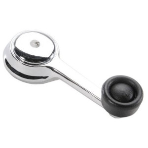 Quadratec, Full Steel Door Metal Window Crank with 16 Spline, for Jeep CJ & 87-90 Wrangler YJ