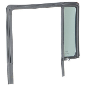 Mopar, Right Rear Full Steel Door Glass Run Channel with Tinted Glass Weatherstrip, for 07-18 Jeep Wrangler Unlimited JK 4 Door