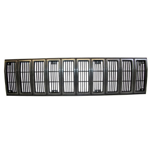 Crown Automotive, Grill Panel in Black / Silver, for 84-87 Jeep Cherokee XJ Crown Automotive, Grill Panel in Black / Silver, for 84-87 Jeep Cherokee XJ