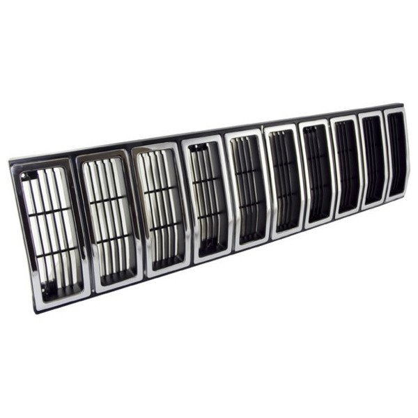 Crown Automotive, Grill Panel in Chrome/ Black, for 84-87 Jeep Cherokee XJ
