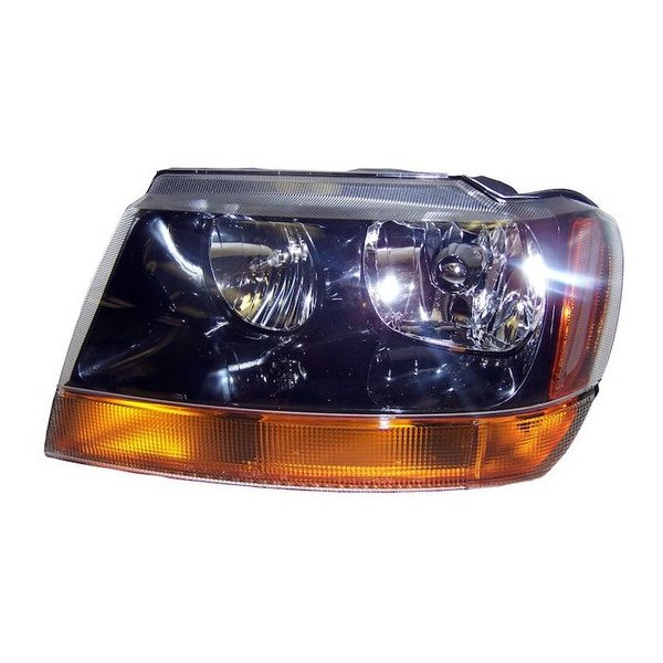 Crown Automotive, Head Lamp Housing, for Driver Side on 99-02 Jeep Grand Cherokee WJ Laredo/Sport