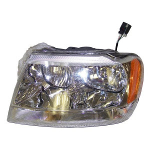 Crown Automotive, Head Lamp Assembly, for Passenger Side on 99-04 Jeep Grand Cherokee WJ Limited Crown Automotive, Head Lamp Assembly, for Passenger Side on 99-04 Jeep Grand Cherokee WJ Limited