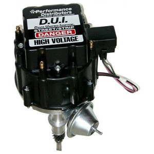 Performance Distributors, DUI Distributor in Black, for 1983-Up Non-Computer Controlled Jeep 2.5L I-4 Gasoline Engine