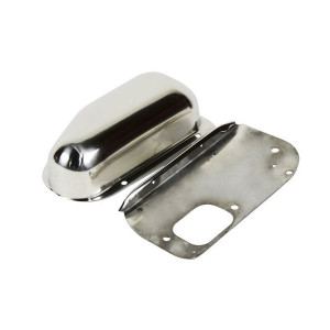 Kentrol, Stainless Steel Wiper Motor Cover, Polished Stainless Steel, for 76-86 Jeep CJ