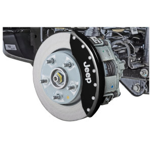 Jeep Logo Brake Caliper Covers with Single Piston, Black Jeep Logo Brake Caliper Covers with Single Piston, Black