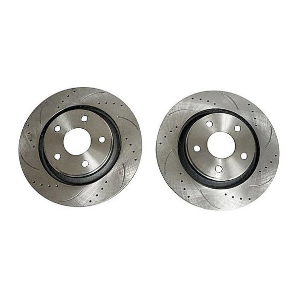 Crown Automotive, Performance Front Brake Rotor Set, for 08-18 Jeep Wrangler JK with Heavy Duty Brakes
