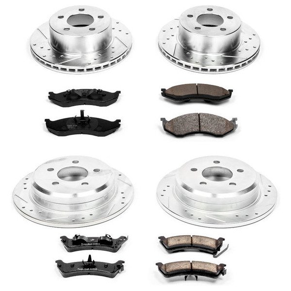 Power Stop, Front & Rear Z23 Evolution Sport Performance 1-Click Brake Kit, for 93-98 Jeep Grand Cherokee ZJ Power Stop, Front & Rear Z23 Evolution Sport Performance 1-Click Brake Kit, for 93-98 Jeep Grand Cherokee ZJ