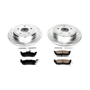 Power Stop, Rear Z23 Evolution Sport Performance 1-Click Brake Kit, for 05-10 Jeep Commander XK & Grand Cherokee WK