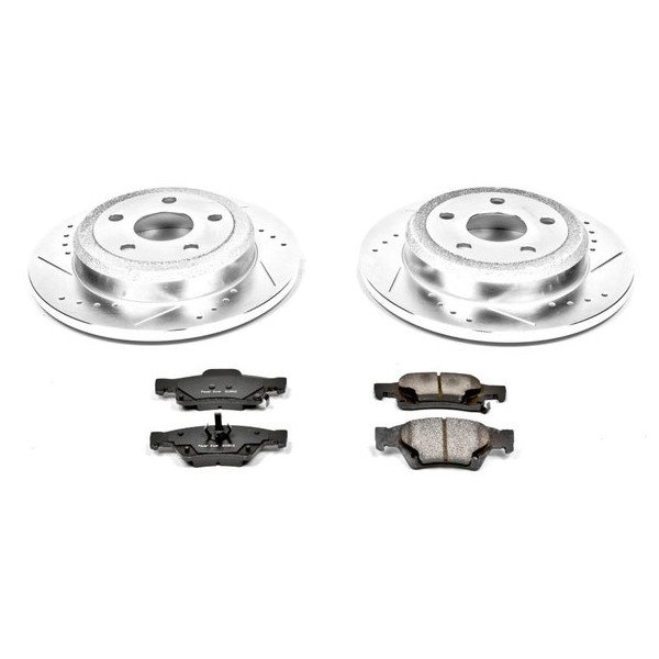 Power Stop, Rear Z23 Evolution Sport Performance 1-Click Brake Kit, for 11-14 Jeep Grand Cherokee WK2