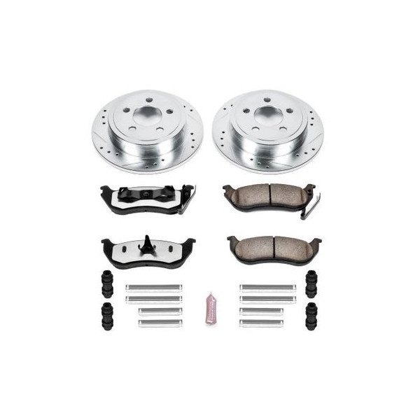Power Stop, Rear Z36 Extreme Performance Truck & Tow Brake Kit, for 03-06 Jeep Liberty KK, Wrangler TJ & Unlimited Power Stop, Rear Z36 Extreme Performance Truck & Tow Brake Kit, for 03-06 Jeep Liberty KK, Wrangler TJ & Unlimited