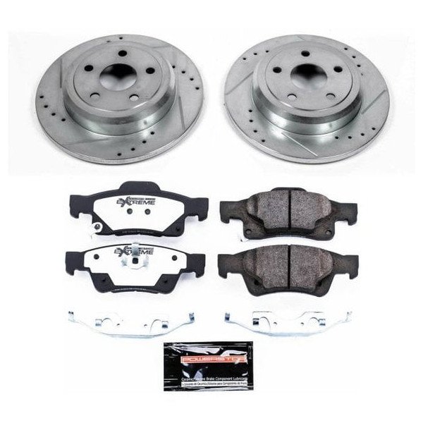 Power Stop, Rear Z36 Extreme Performance Truck & Tow Brake Kit, Models with Solid Rear Rotors, for 11-18 Jeep Grand Cherokee WK2