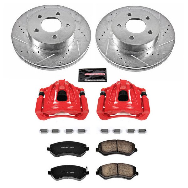 Power Stop, Front Z36 Extreme Truck and Tow Brake Kit with Calipers, for 02-07 Jeep Liberty KJ Power Stop, Front Z36 Extreme Truck and Tow Brake Kit with Calipers, for 02-07 Jeep Liberty KJ