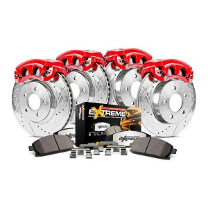 Power Stop, Front & Rear Z36 Extreme Performance Truck & Tow Brake Kit with Calipers, for 16-18 Jeep Grand Cherokee WK2