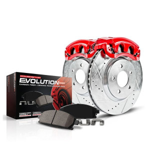 Power Stop, Front Z23 Evolution Sport Performance 1-Click Brake Kit w/Calipers, for 13-15 Jeep Grand Cherokee WK2