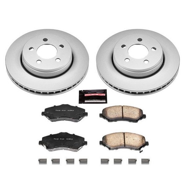 Power Stop, Front Z17 Evolution Geomet Coated Brake Kit, for 08-12 Jeep Liberty KK