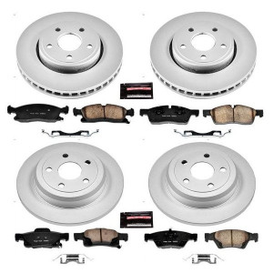 Power Stop, Front & Rear Z17 Evolution Geomet Coated Brake Kit, for 11-16 Jeep Grand Cherokee WK