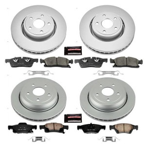 Power Stop, Front & Rear Z17 Evolution Geomet Coated Brake Kit, for 13-15 Jeep Grand Cherokee WK