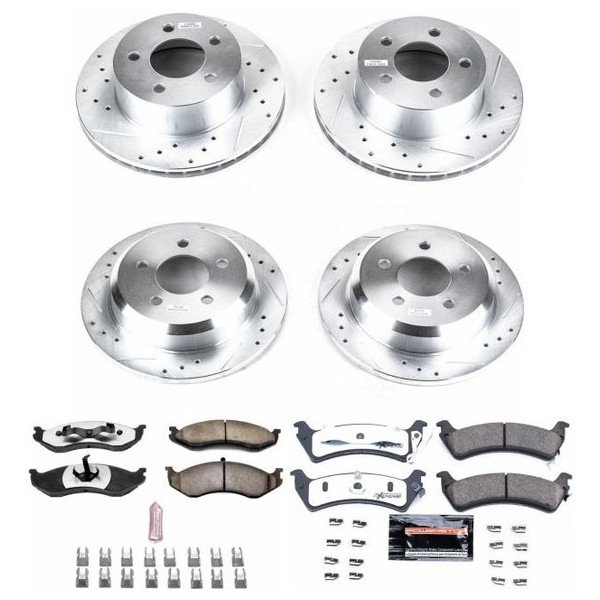 Power Stop, Front & Rear Z36 Extreme Performance Truck & Tow Brake Kit, for 93-98 Jeep Grand Cherokee ZJ