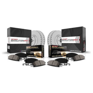 Power Stop, Front & Rear Z17 Evolution Geomet Coated Brake Kit, for 18-23 Jeep Wrangler JL Sport & Sport S